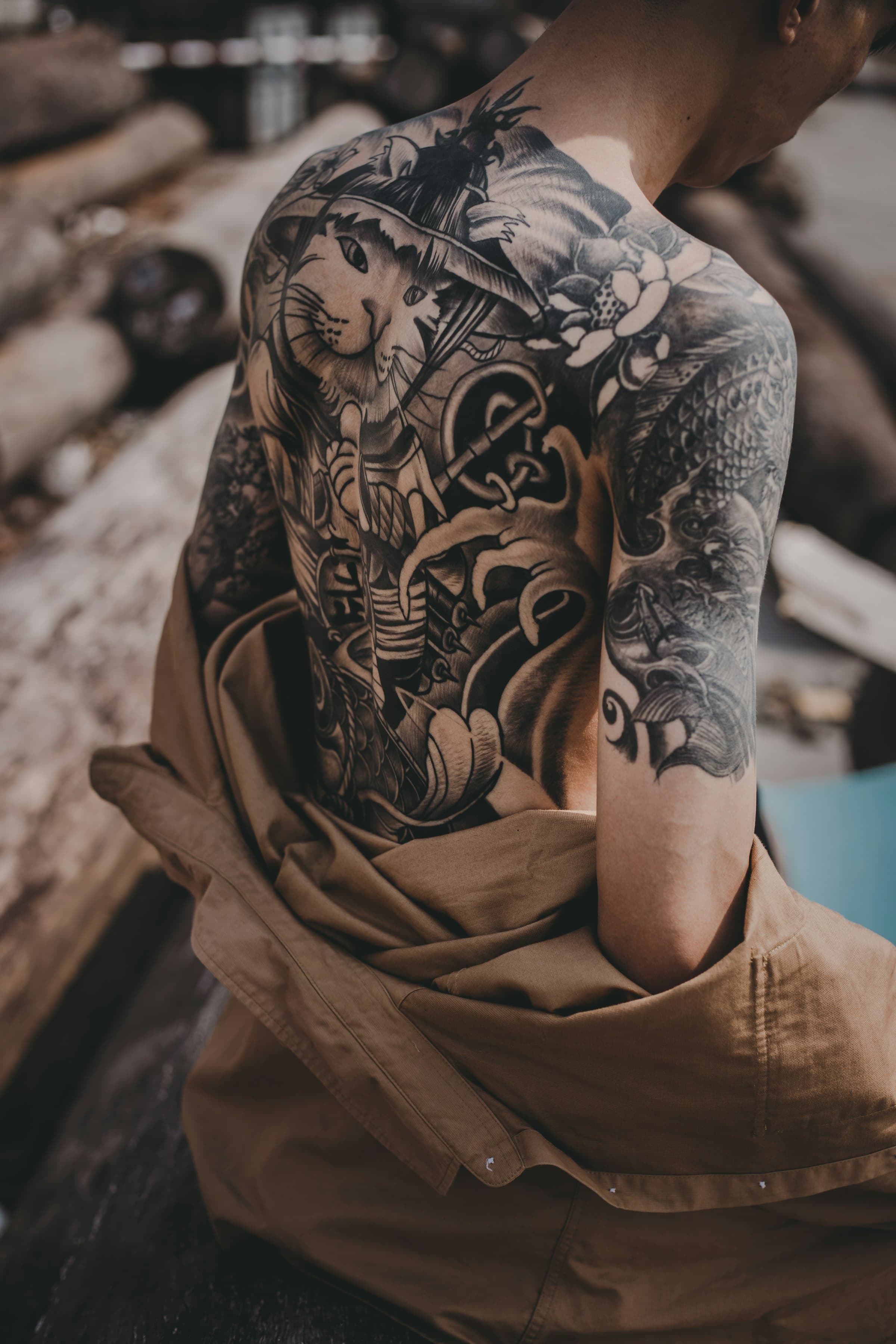 Private tattoo studio environment